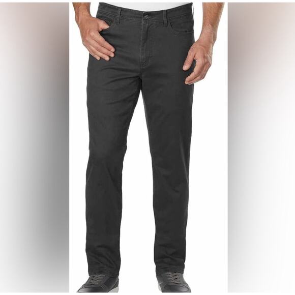 English Laundry Mens 38x29 Slate Gray Straight Leg Trousers Button Zip Pockets - Picture 9 of 9